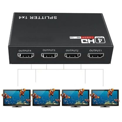 FULL HD сплитер с 4 HDMI изхода, EDID стандарт, 3D графики за филми Дом И Градина hdmi сплитер